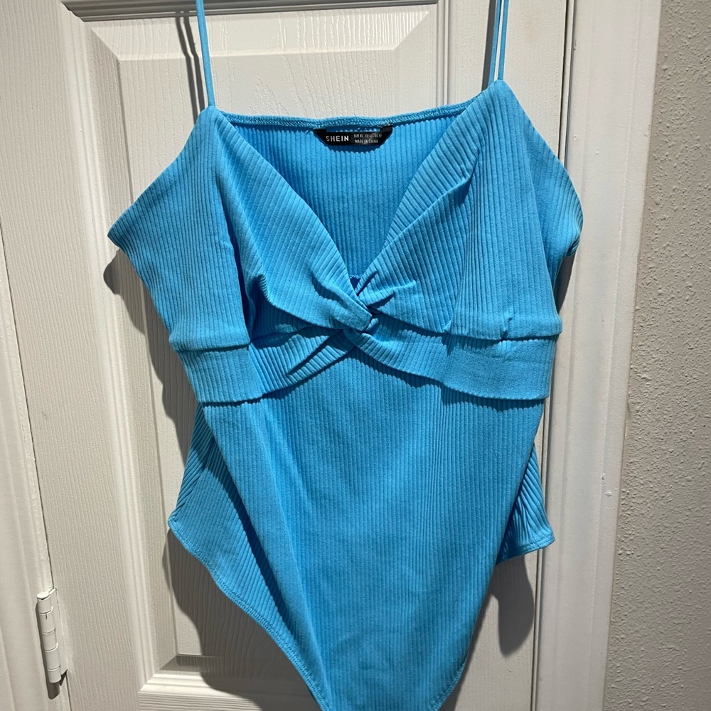 Twist front bodysuit